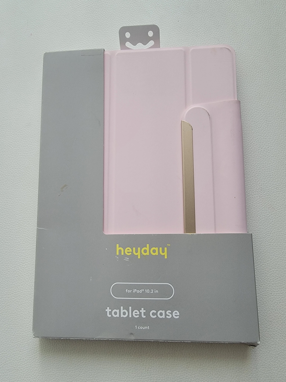 heyday Soft Pink Tablet Case with Gold Accent